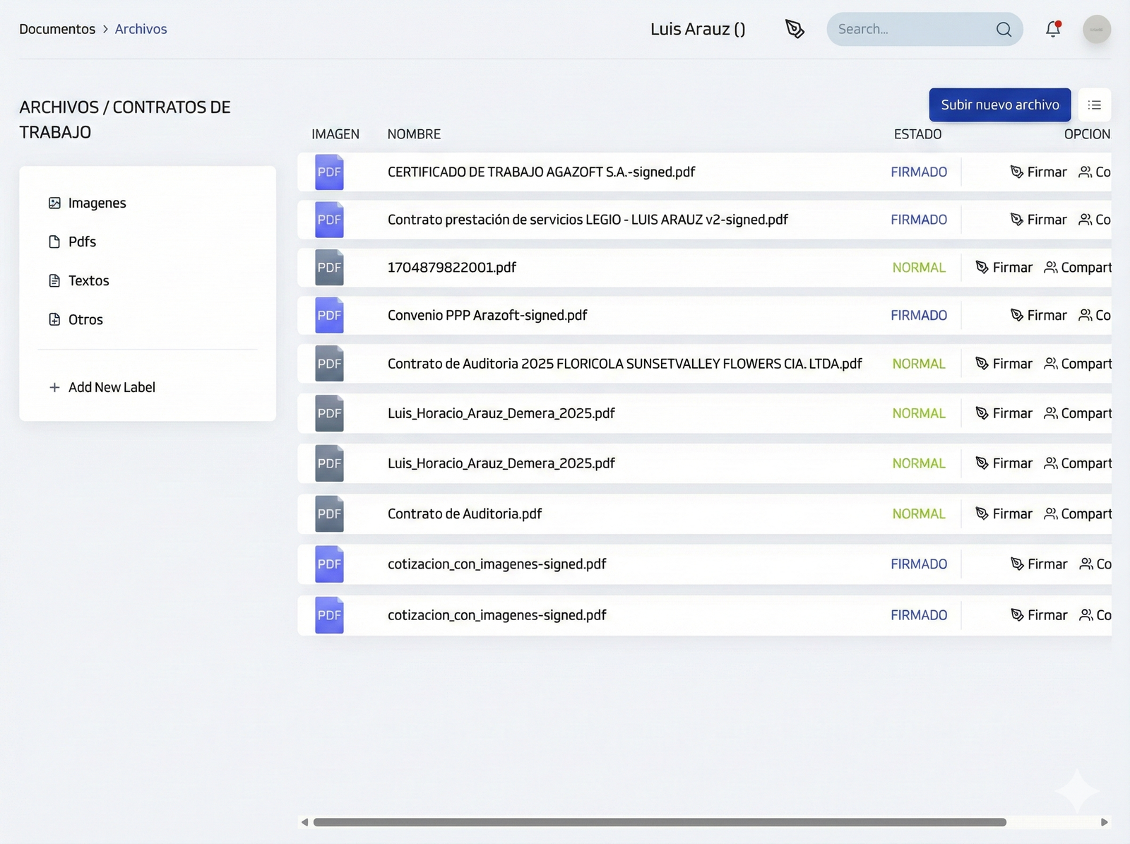 Almacenar y compartir documentos